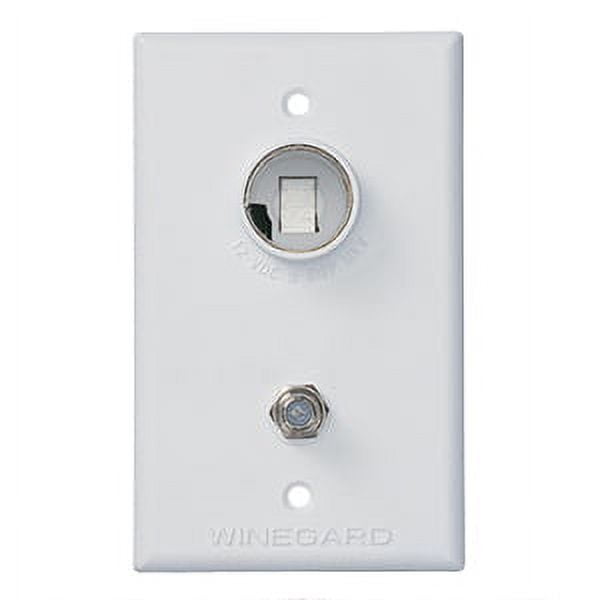 Outlet 12V/75 Ohm White