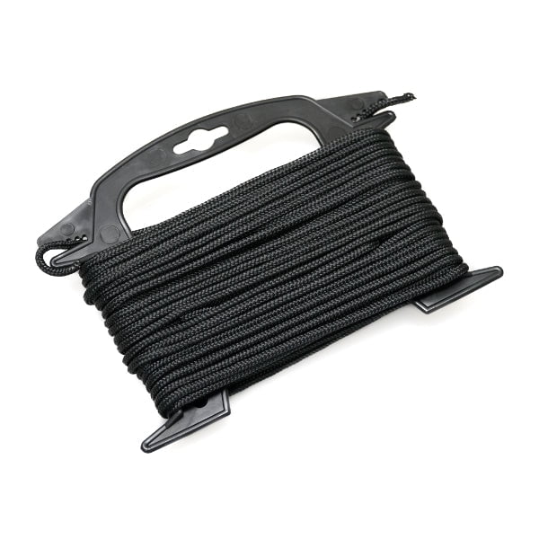 75 Feet Solid Black Pp Rope with Wi